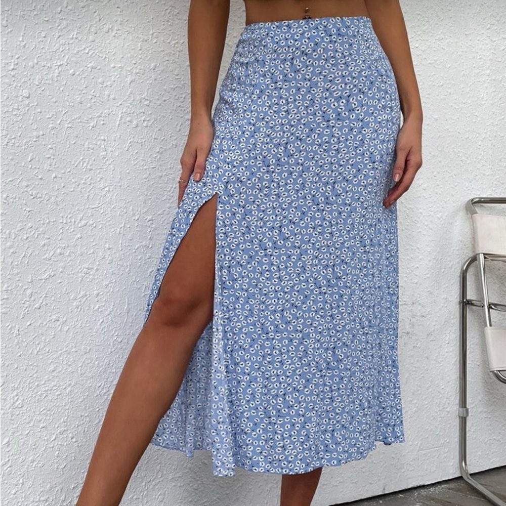 Floral Midi Skirt